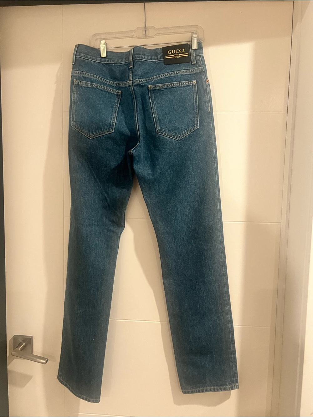 Gucci Straight-Leg Dark Blue Denim Jeans